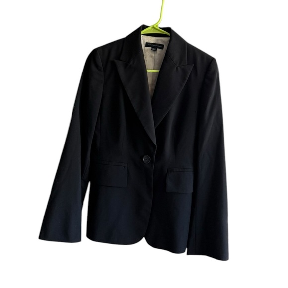 BANANA REPUBLIC Black Wool Blazer Size 2 - Picture 1 of 7